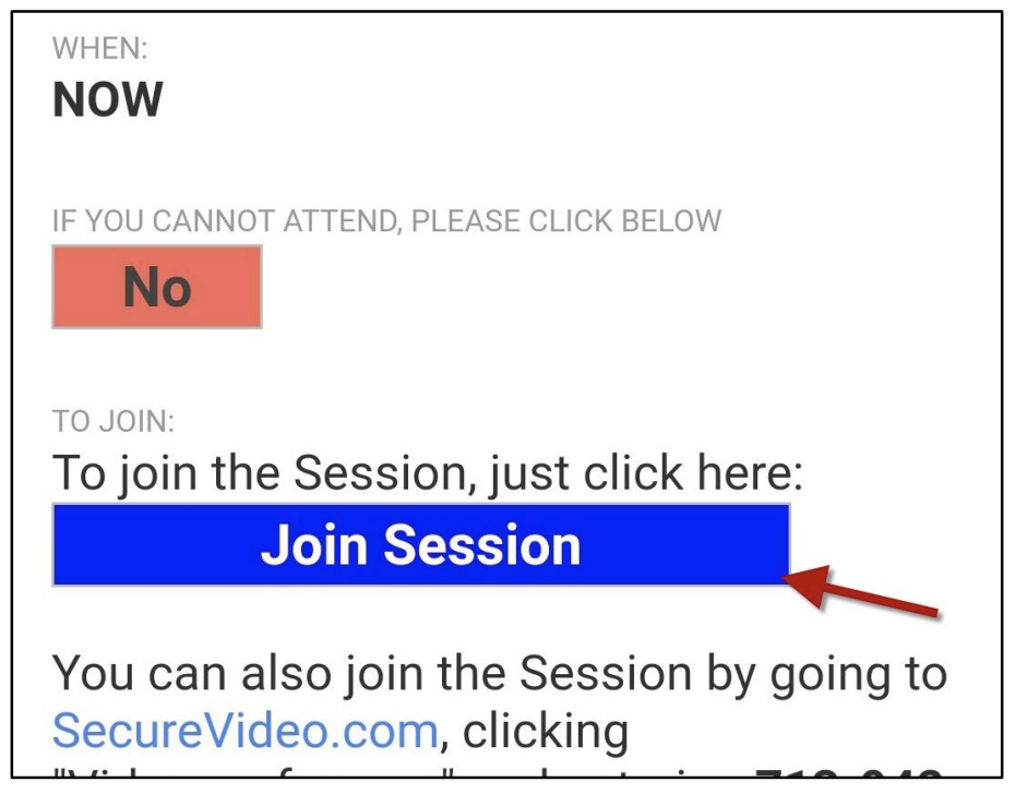 Virtual Care Visit Instructions: Join Session