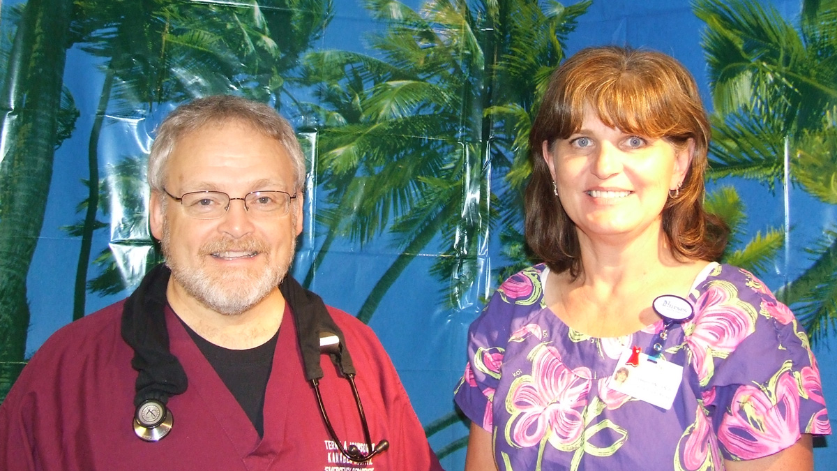 Dr. Terry Johnson with Jill during Summer Fun Week