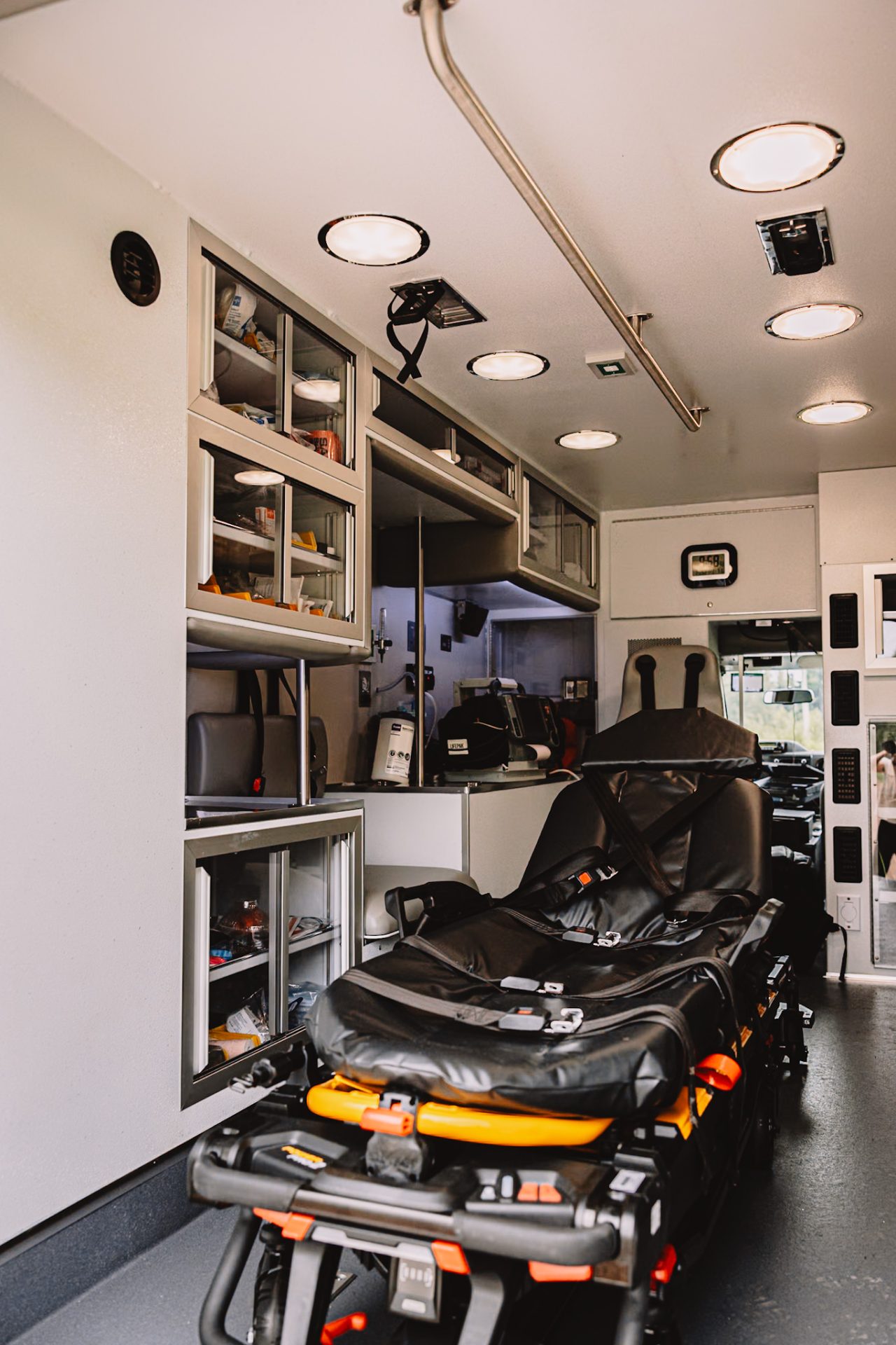 Inside a Welia Health ambulance